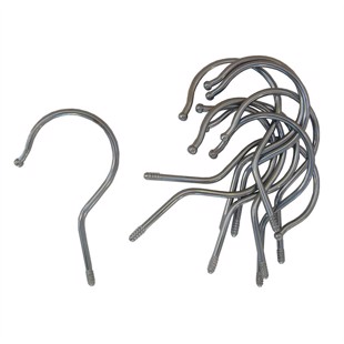 Hooks for clothes hangers, smooth - 10 pc.