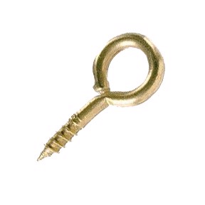 Screw Eye Brass 4x12 mm - 100 pc.