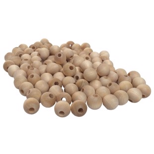 Wooden Pearls 25 mm - 50 pc.