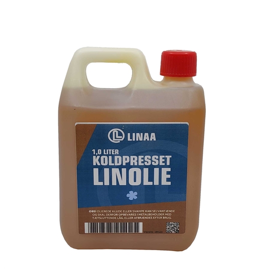 Linseed Oil, Cold Pressed - 1,0 ltr.