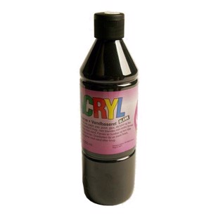 Acrylic Paint - Black 0.5 l