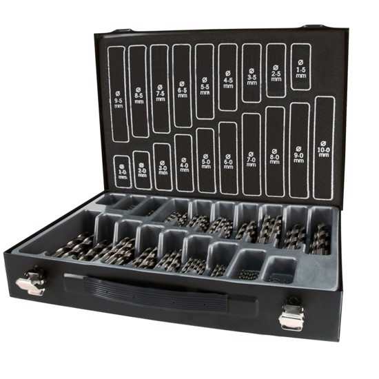 Drill Bits Set - 170 Bits in Steel Case