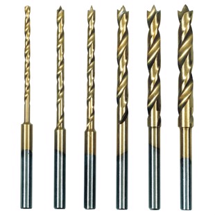 Twist Drill Bit with Centre Piece 1.5 - 4,0 mm - 6 pc.