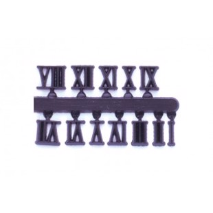 Roman numerals for Clock Face 19 mm - Black