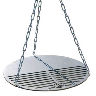 Grill Grate and Frying Pan, Combined - Diameter: 58 cm