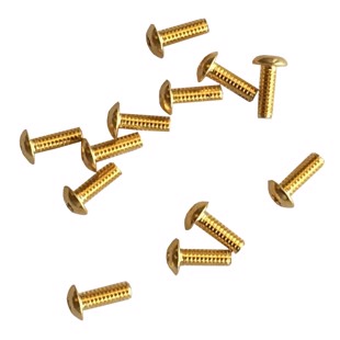 Torx Screw Gold Round - 0-80"x1/4" -12 pcs