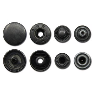 Snaps - Black - 10.5 mm - 10 pcs