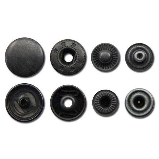 Snap Fasteners 10.5 mm 10 pc. Black