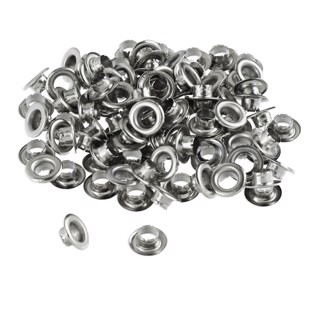 Eyelets Ø4 mm - 100 pcs - Silver