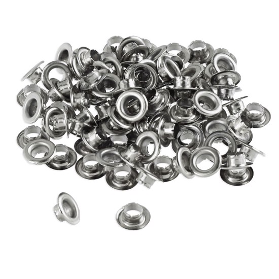 Eyelets Ø5 mm - 100 pcs - Silver