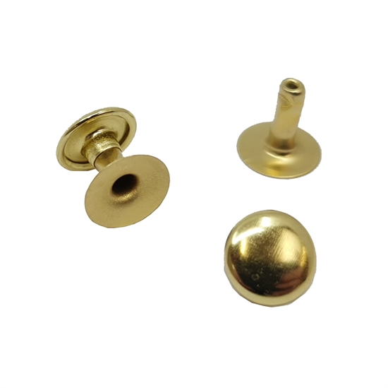 Rivet Double 9x9 mm 100 pc. - Brass