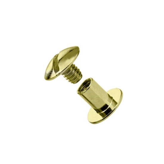 Chicago Screws 10x6 mm 10 pc. - Brass