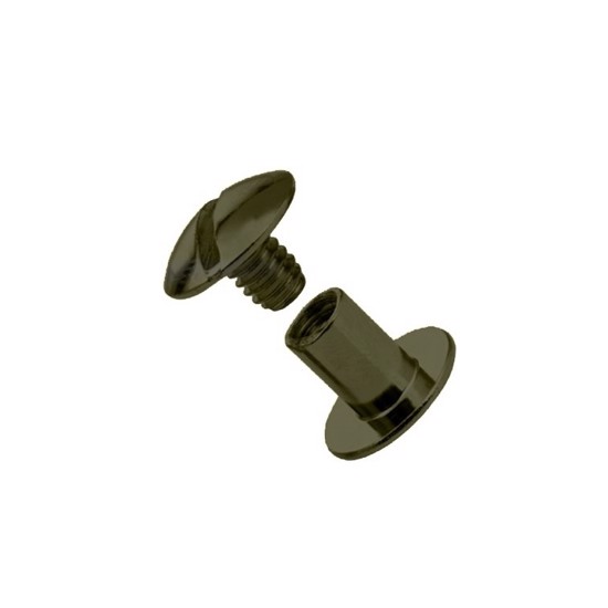 Chicago Screws 10x6 mm 10 pc. - Gun Metal