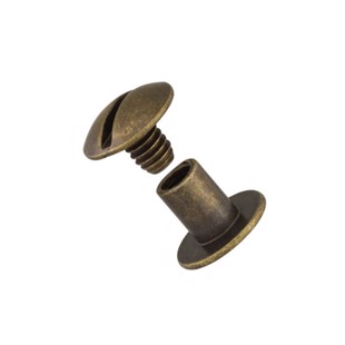 Chicago Screws 10x6 mm 10 pc. - Antique Brass