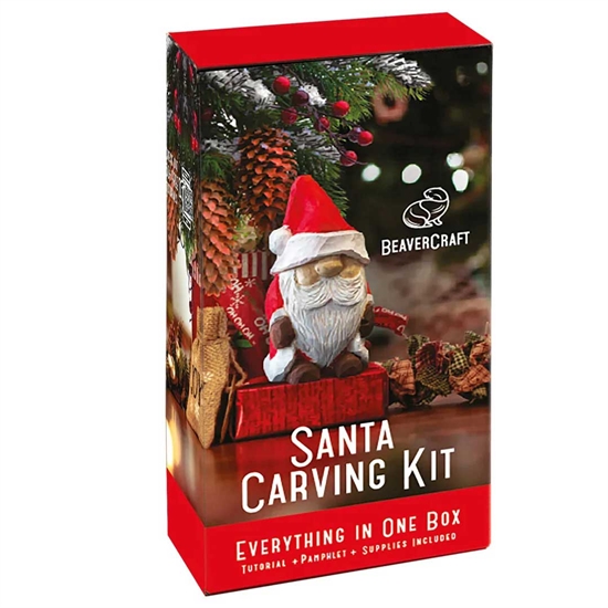 Wood Carving Set Beaver Craft - Santa Carving