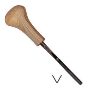 Wood Carving gouge Ball-Shaped Handle 4.5 mm V 60