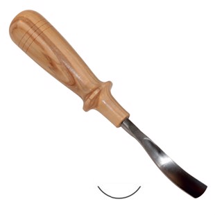 Wood Carving Gouge 17 mm - R 10 - U Spoon