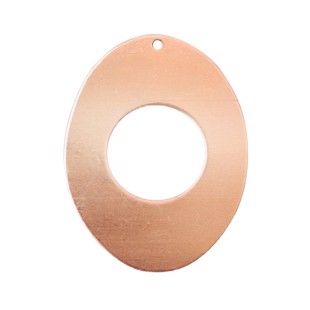Copper stencil - 10 pcs. - Oval-shaped, 41x31 mm