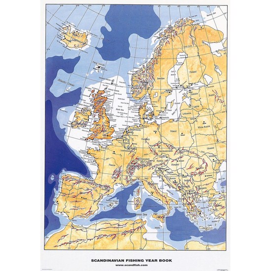 European Fishing Grounds Map - WITHOUT