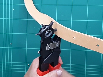 Step 11 Make holes in the belt