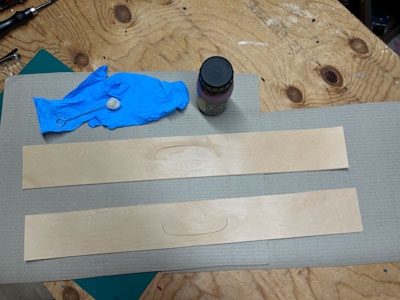 Step 12 Optionally dye the leather with leather dye
