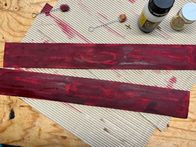 Step 14 Apply leather hardener