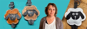 Leather Keychain Sheep | Sweet Little Leather Project for Easter