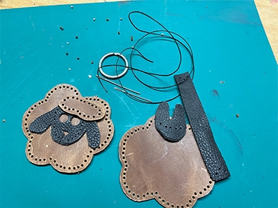 Step 3 All parts in leather