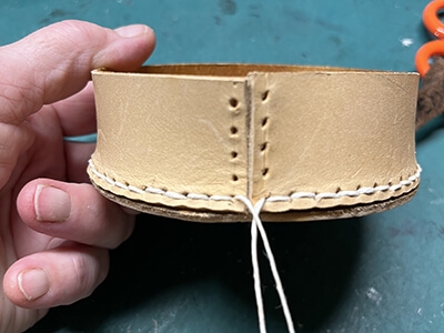 Step 8 Sew the lid together with the dice cup
