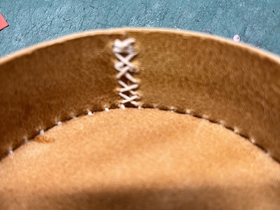 Step 11 Sew the backside of the lid