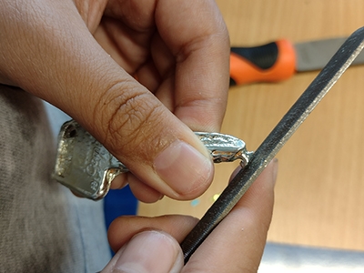 Step 11 File all edges with a file