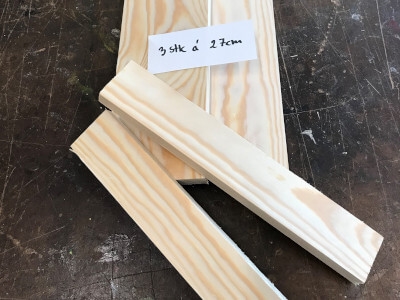 Step 3 Saw one board into two narrow pieces