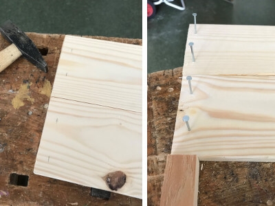 Step 4 Hammer nails into the sides