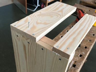 Step 7 Hammer nails into the end pieces
